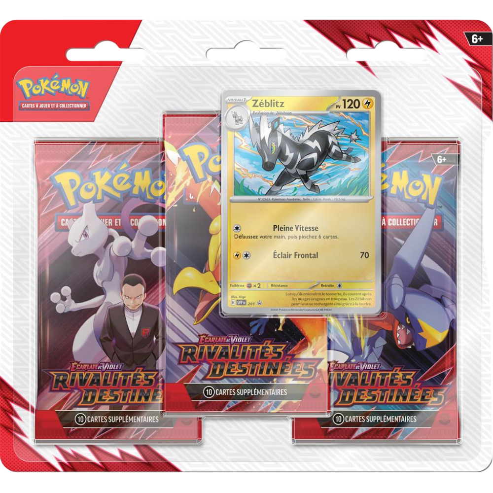 Tri Pack de 3 boosters EV10 Rivalités Destinées